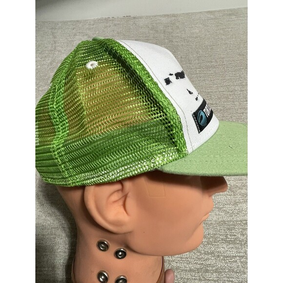 Turtle Bay Hat Adjustable Green Cap Adult Green And White SnapBack - Picture 3 of 9